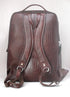 Taha Genuine Leather Backpack Brown